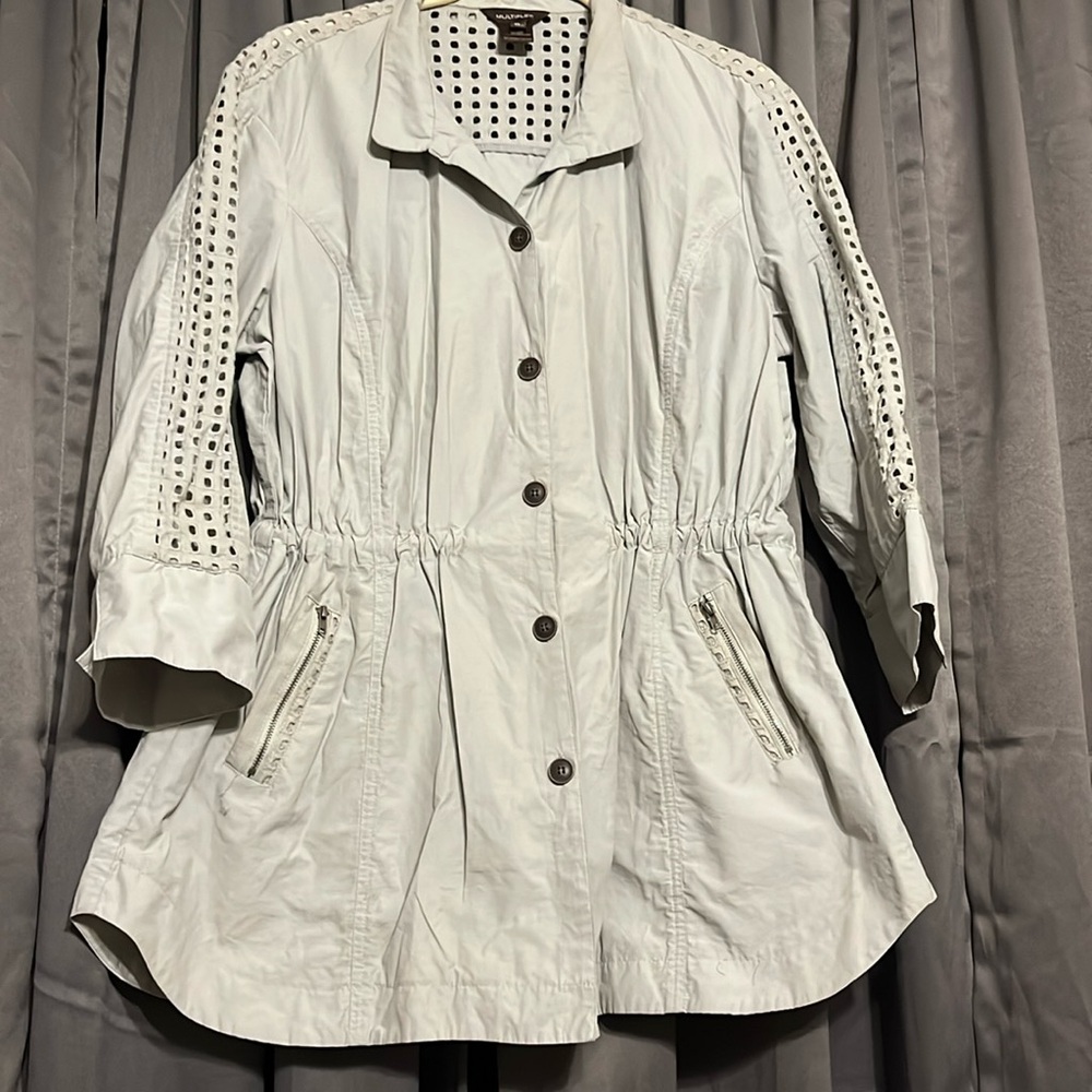 Multiples lightweight grey jacket